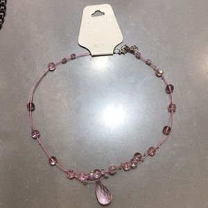 pink crystal Necklace!